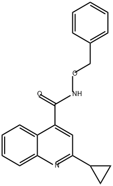 N-(benzyloxy)-2-cyclopropylquinoline-4-carboxam
ide Structure