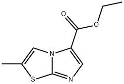 Imidazo[2,1-b]thiazole-5-carboxylic acid, 2-methyl-, ethyl ester 구조식 이미지