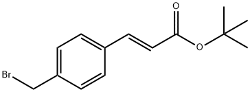 2-Propenoic acid, 3-[4-(bromomethyl)phenyl]-, 1,1-dimethylethyl ester, (2E)- Structure