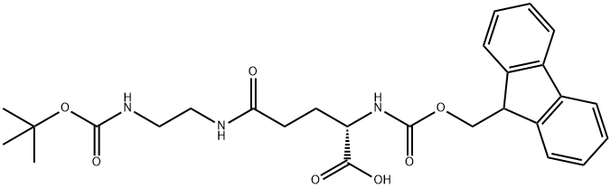 12-Oxa-2,7,10-triazatetradecanoic acid, 3-carboxy-13,13-dimethyl-6,11-dioxo-, 1-(9H-fluoren-9-ylmethyl) ester, (3S)- Structure