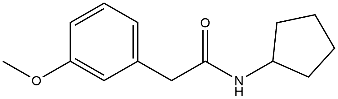 N-Cyclopentyl-3-methoxybenzeneacetamide Structure