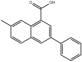 1-Naphthalenecarboxylic acid, 7-methyl-3-phenyl- Structure