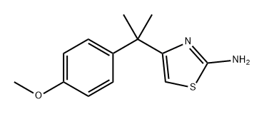 2-Thiazolamine, 4-[1-(4-methoxyphenyl)-1-methylethyl]- Structure