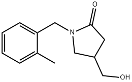 2-Pyrrolidinone, 4-(hydroxymethyl)-1-[(2-methylphenyl)methyl]- Structure