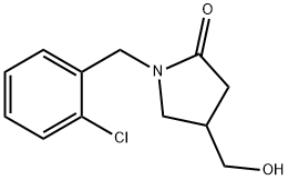 2-Pyrrolidinone, 1-[(2-chlorophenyl)methyl]-4-(hydroxymethyl)- Structure