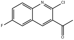 1-(2-Chloro-6-fluoroquinolin-3-yl)ethanone Structure