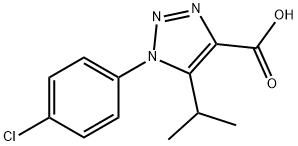 1-(4-chlorophenyl)-5-isopropyl-1H-1,2,3-triazole-4-carboxylic acid 구조식 이미지