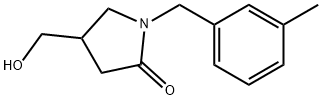 2-Pyrrolidinone, 4-(hydroxymethyl)-1-[(3-methylphenyl)methyl]- Structure