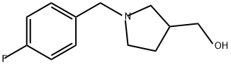 3-Pyrrolidinemethanol, 1-[(4-fluorophenyl)methyl]- Structure