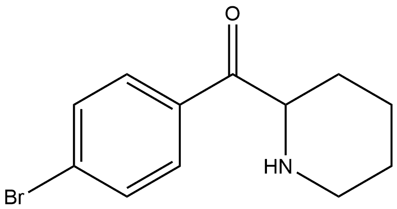 (4-Bromophenyl)(piperidin-2-yl)methanone Structure