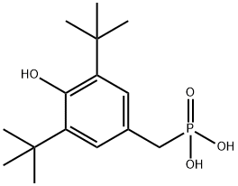 Phosphonic acid, P-[[3,5-bis(1,1-dimethylethyl)-4-hydroxyphenyl]methyl]- 구조식 이미지