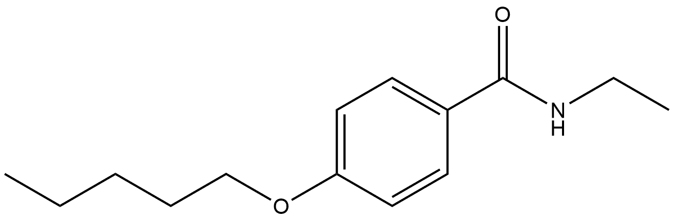 N-Ethyl-4-(pentyloxy)benzamide Structure