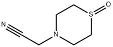 1-OXIDE-4-THIOMORPHOLINE ACETONITRILE Structure