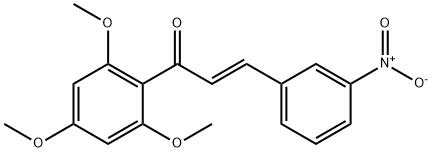 2-Propen-1-one, 3-(3-nitrophenyl)-1-(2,4,6-trimethoxyphenyl)-, (2E)- Structure