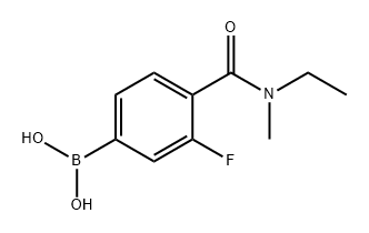 Boronic acid, B-[4-[(ethylmethylamino)carbonyl]-3-fluorophenyl]- Structure