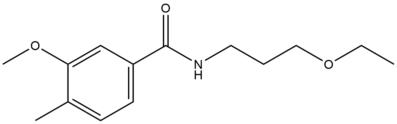 N-(3-Ethoxypropyl)-3-methoxy-4-methylbenzamide Structure