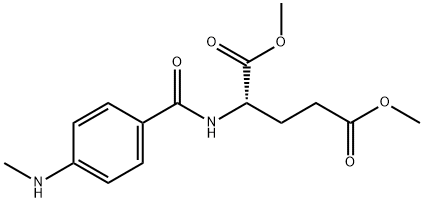 L-Glutamic acid, N-[4-(methylamino)benzoyl]-, 1,5-dimethyl ester Structure