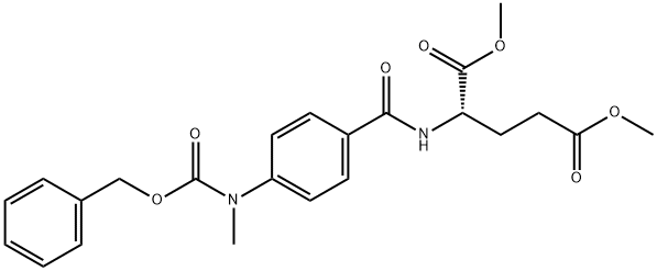 dimethyl (4-(((benzyloxy)carbonyl)(methyl)amino)benzoyl)-L-glutamate 구조식 이미지