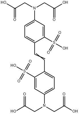 4,4"-디아미노-2,2"-디설포스티벤-N,N,N"N"-테트라아세트산이나트륨염 구조식 이미지