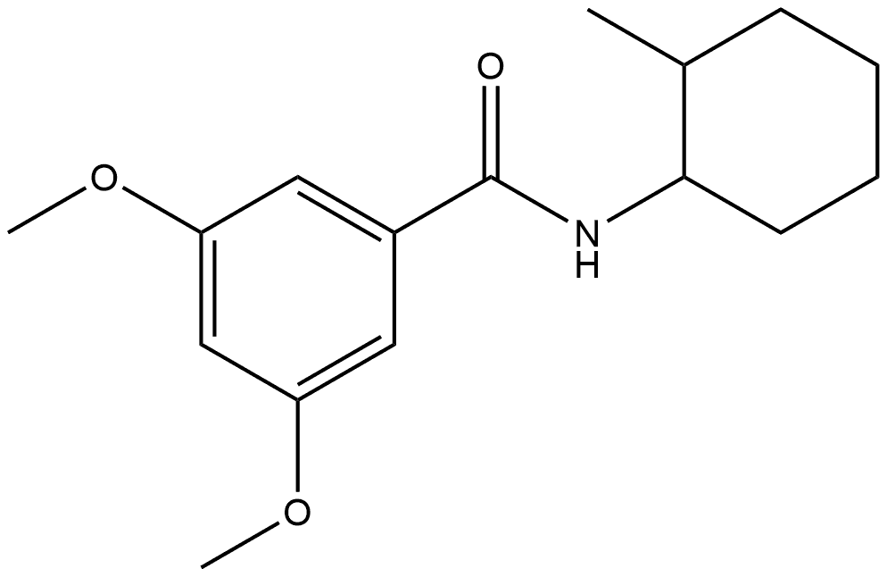 3,5-Dimethoxy-N-(2-methylcyclohexyl)benzamide Structure