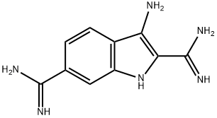 1H-Indole-2,6-dicarboximidamide, 3-amino- Structure