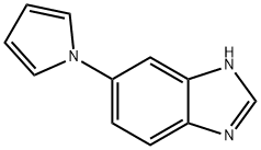 1H-Benzimidazole, 6-(1H-pyrrol-1-yl)- Structure