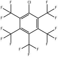 Benzene, 1-chloro-2,3,4,5,6-pentakis(trifluoromethyl)- Structure