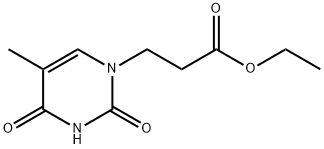 1(2H)-Pyrimidinepropanoic acid, 3,4-dihydro-5-methyl-2,4-dioxo-, ethyl ester 구조식 이미지