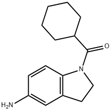 Methanone, (5-amino-2,3-dihydro-1H-indol-1-yl)cyclohexyl- Structure
