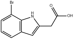 2-(7-bromo-1H-indol-2-yl)acetic acid Structure