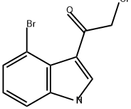 1-(4-bromo-1H-indol-3-yl)-2-chloroethan-1-one Structure