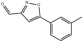 3-Isoxazolecarboxaldehyde, 5-(3-methylphenyl)- 구조식 이미지