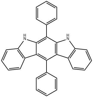 Indolo[2,3-b]carbazole, 5,7-dihydro-6,12-diphenyl- Structure