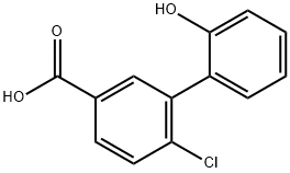 4-Chloro-3-(2-hydroxyphenyl)benzoic acid Structure