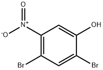 Phenol, 2,4-dibromo-5-nitro- Structure