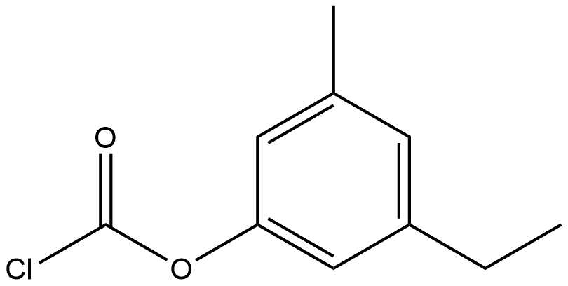 Formic acid, chloro-, 5-ethyl-m-tolyl ester Structure