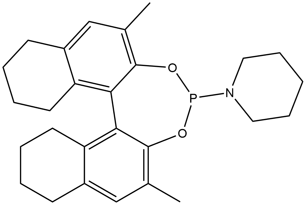 Piperidine, 1-[(11bR)-8,9,10,11,12,13,14,15-octahydro-2,6-dimethyldinaphtho[2,1-d:1',2'-f][1,3,2]dioxaphosphepin-4-yl]- Structure