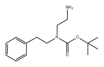 Carbamic acid, N-(2-aminoethyl)-N-(2-phenylethyl)-, 1,1-dimethylethyl ester Structure