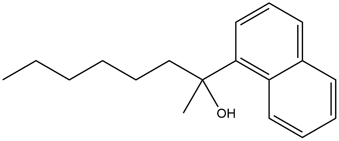 α-Hexyl-α-methyl-1-naphthalenemethanol Structure