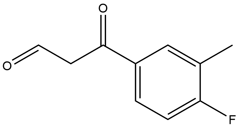 4-Fluoro-3-methyl-β-oxobenzenepropanal Structure