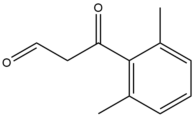 2,6-Dimethyl-β-oxobenzenepropanal Structure