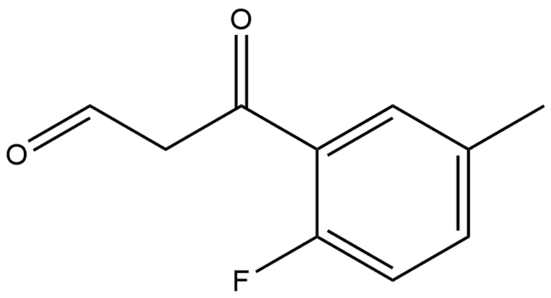 2-Fluoro-5-methyl-β-oxobenzenepropanal Structure