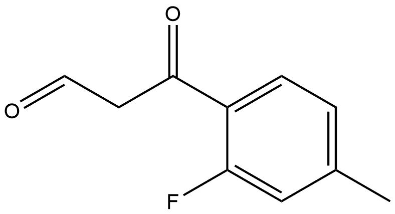 2-Fluoro-4-methyl-β-oxobenzenepropanal Structure