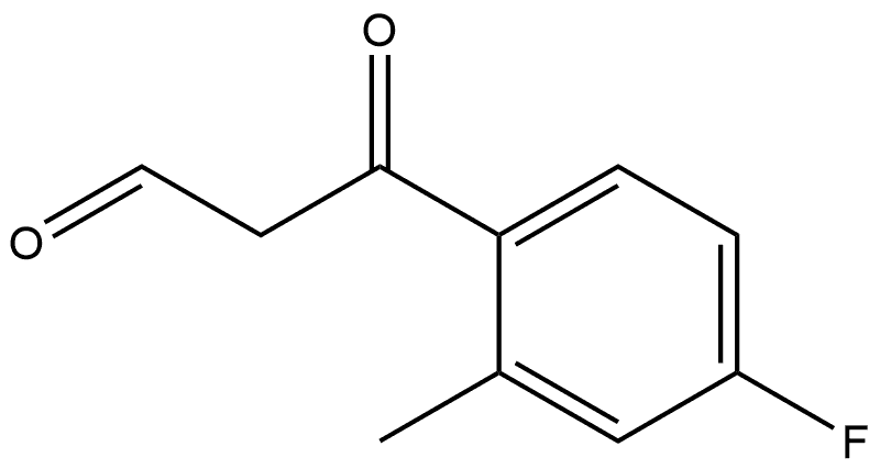 4-Fluoro-2-methyl-β-oxobenzenepropanal 구조식 이미지