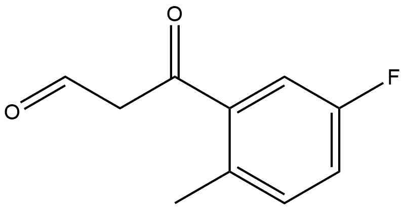 5-Fluoro-2-methyl-β-oxobenzenepropanal Structure