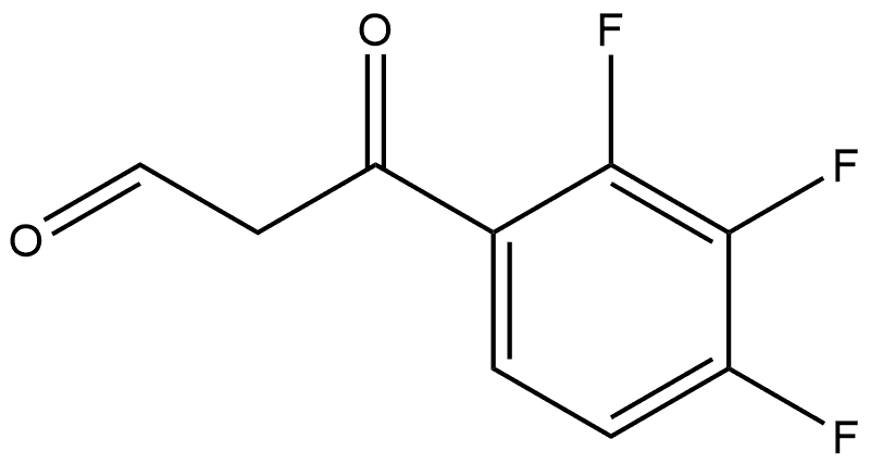 2,3,4-Trifluoro-β-oxobenzenepropanal Structure