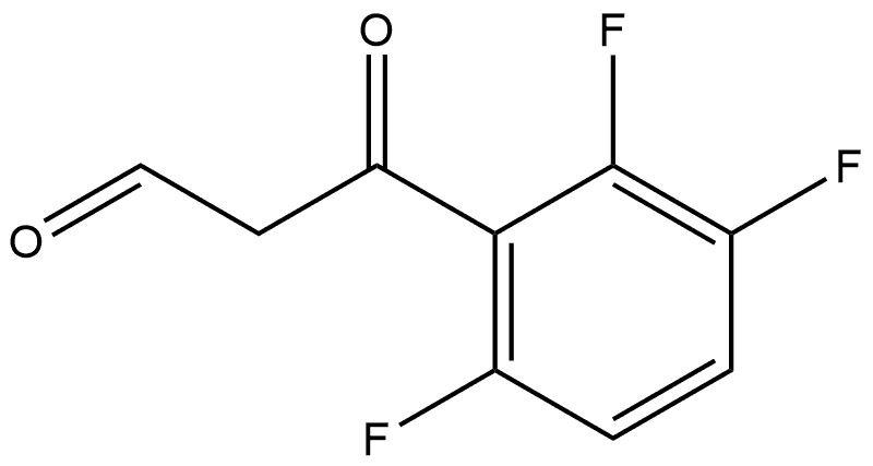 2,3,6-Trifluoro-β-oxobenzenepropanal Structure