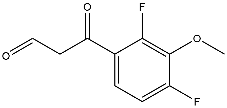 2,4-Difluoro-3-methoxy-β-oxobenzenepropanal Structure