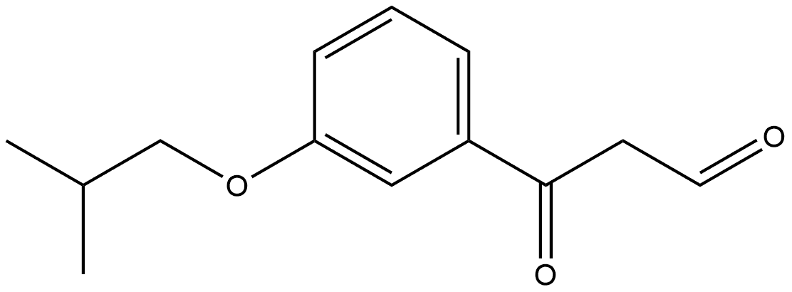 3-(2-Methylpropoxy)-β-oxobenzenepropanal Structure