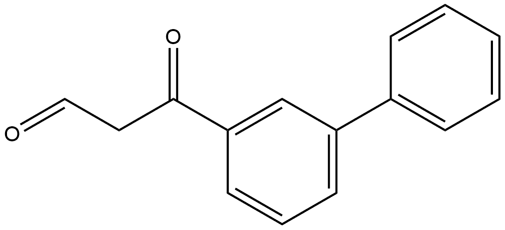 β-Oxo[1,1'-biphenyl]-3-propanal Structure